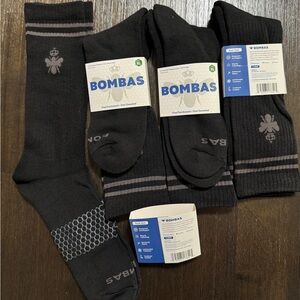 Bombas Black Socks for Men XL 4 pairs